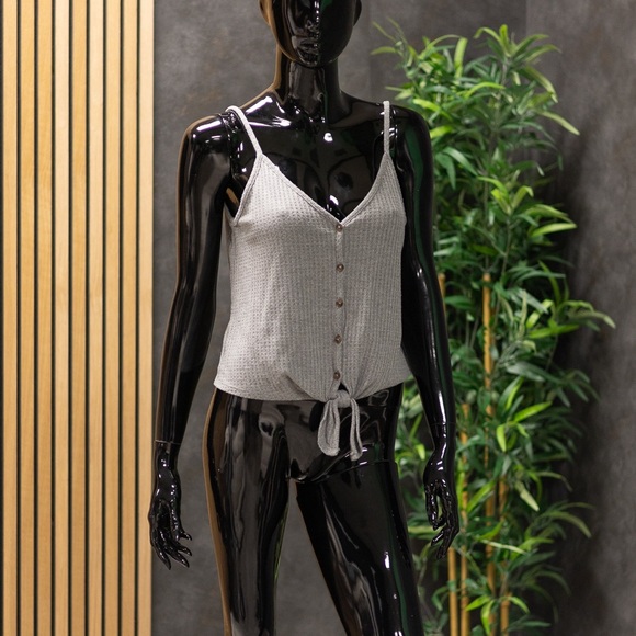 Wild Fable Gray Knit Tank Top, Size M - Picture 1 of 4